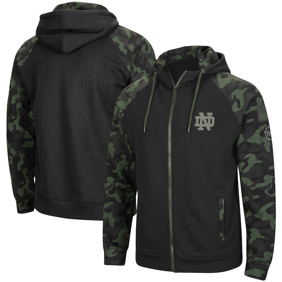

Толстовка на молнии Colosseum Notre Dame Fighting Irish, черный