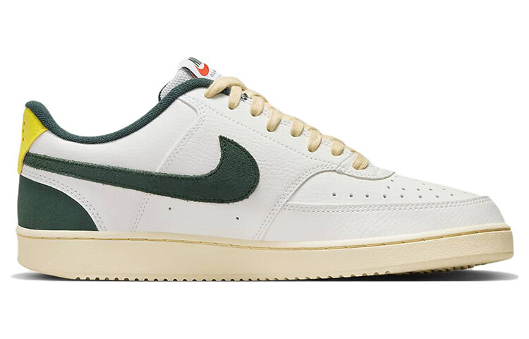 

Кроссовки для скейтбординга Court Vision 1, унисекс, низкие, белый/зеленый Nike