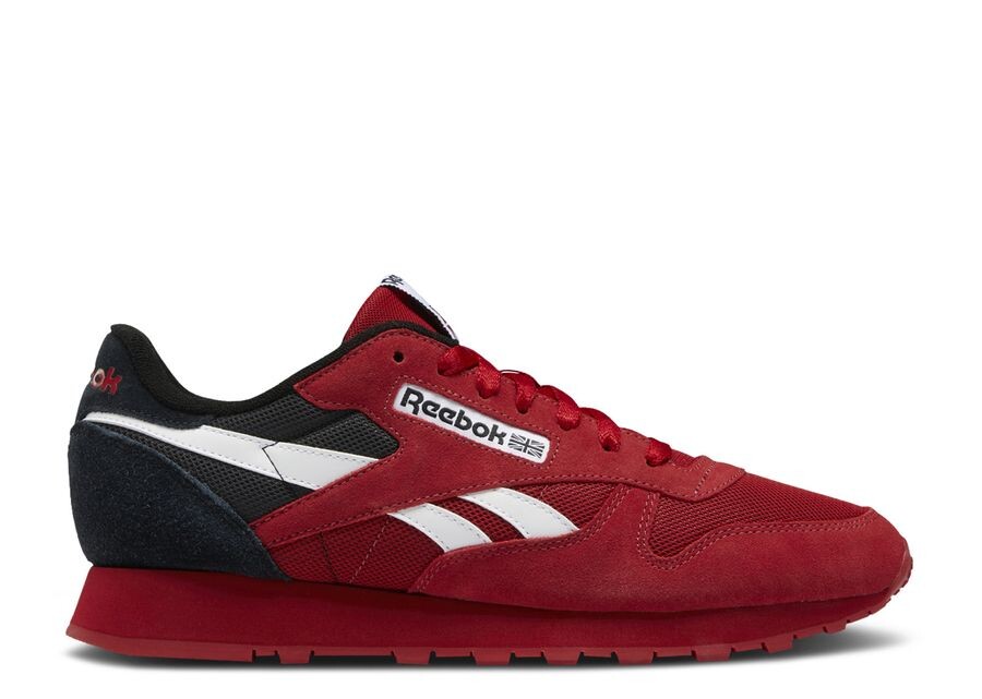 

Кроссовки Reebok Classic Leather 'Flash Red Black', красный