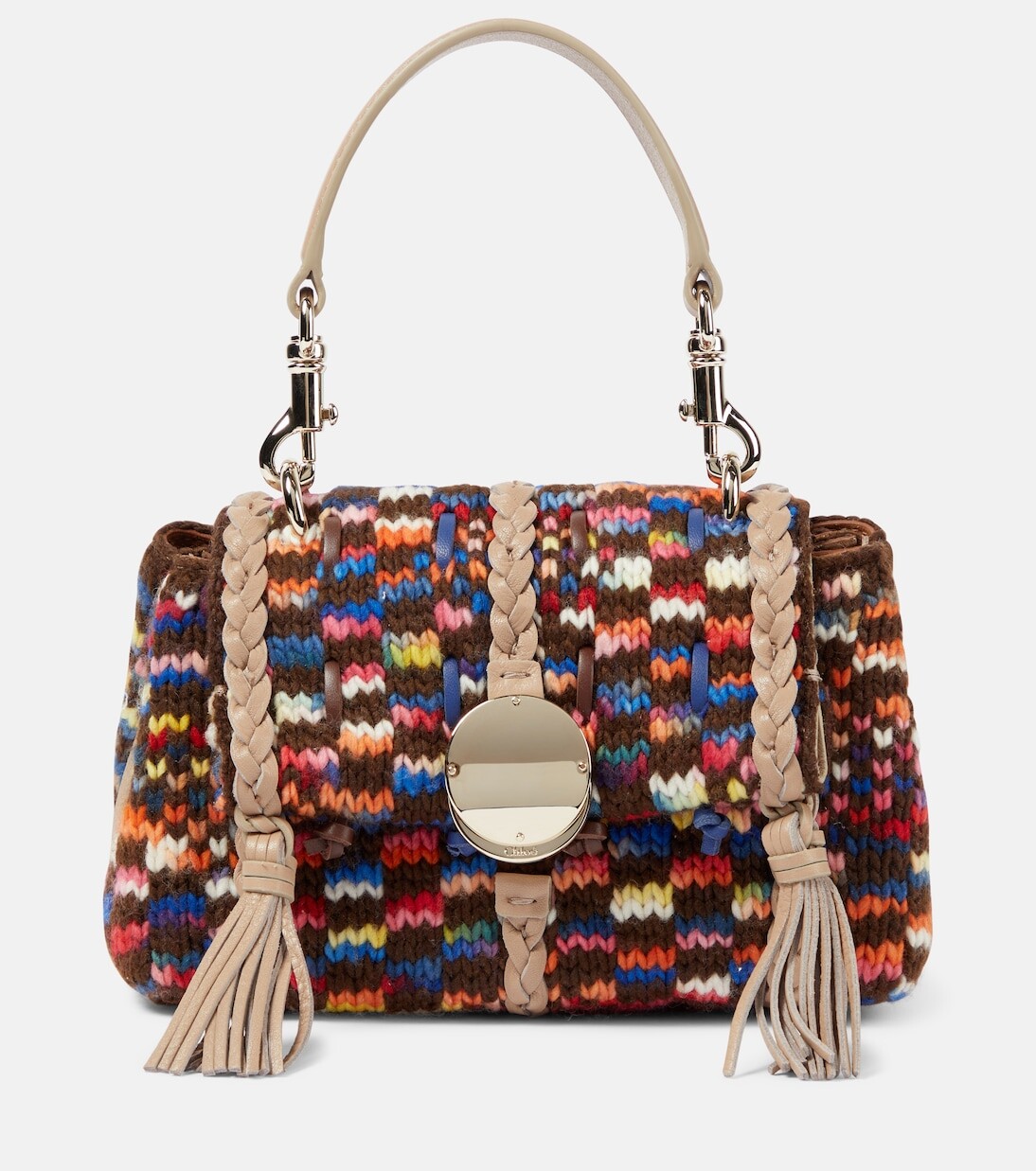 

Сумка на плечо penelope mini с кожаной отделкой Chloé, мультиколор
