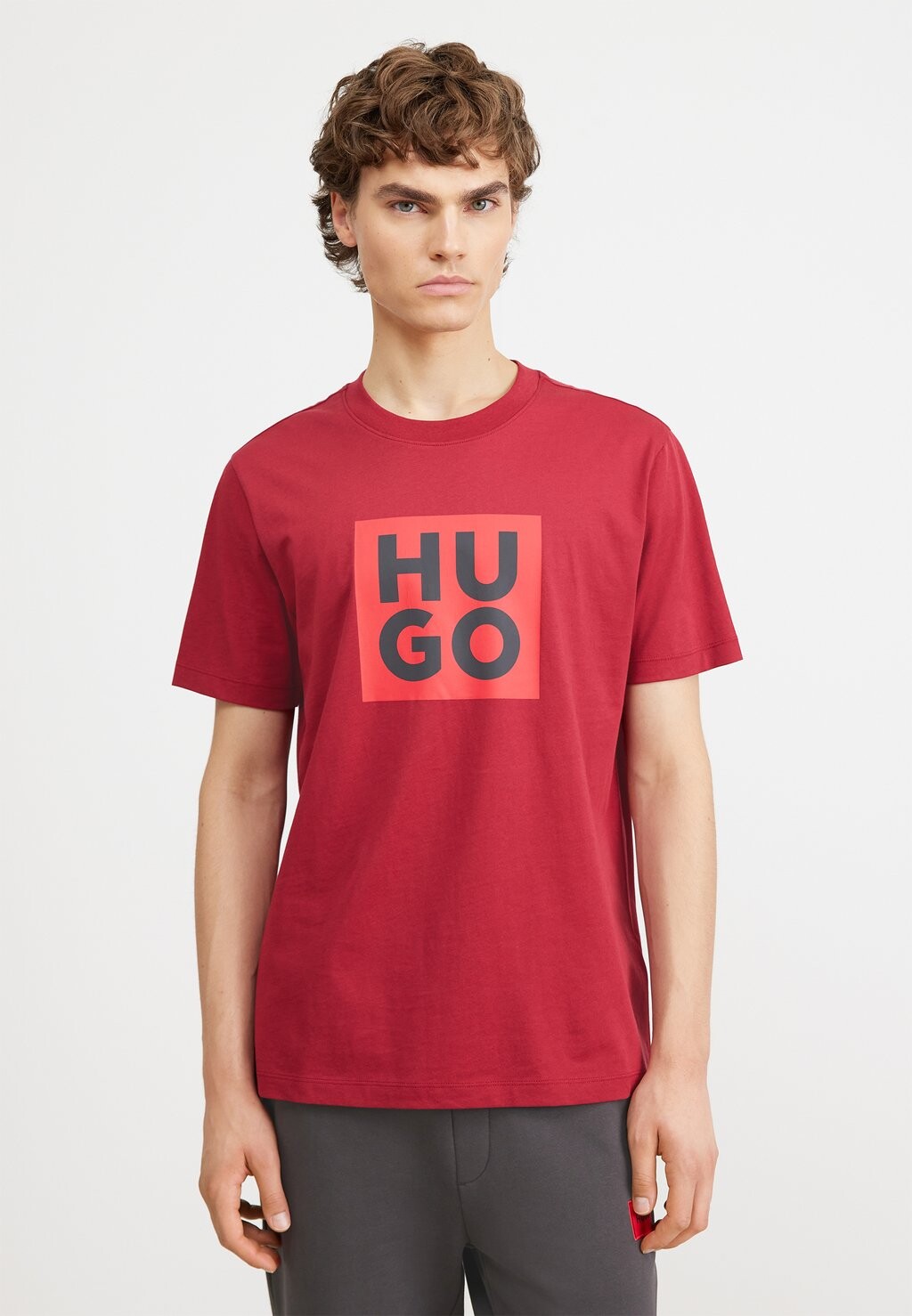 

Футболка с принтом Daltor HUGO, цвет dark red
