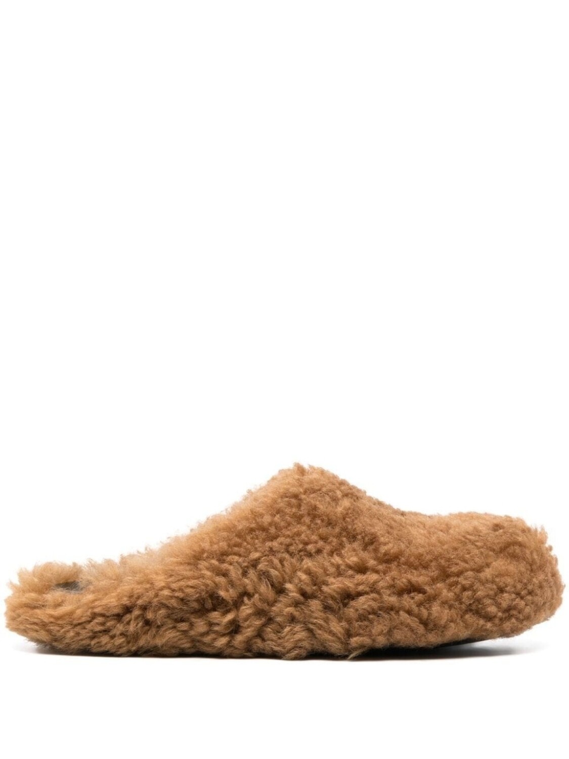 

Marni слиперы из овчины с закругленным носком, коричневый
