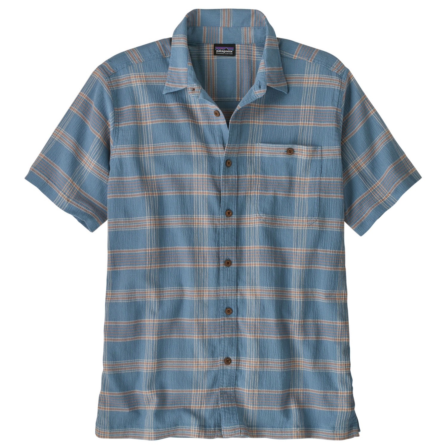 Рубашка Patagonia A/C Shirt, цвет Discovery/Light Plume Grey