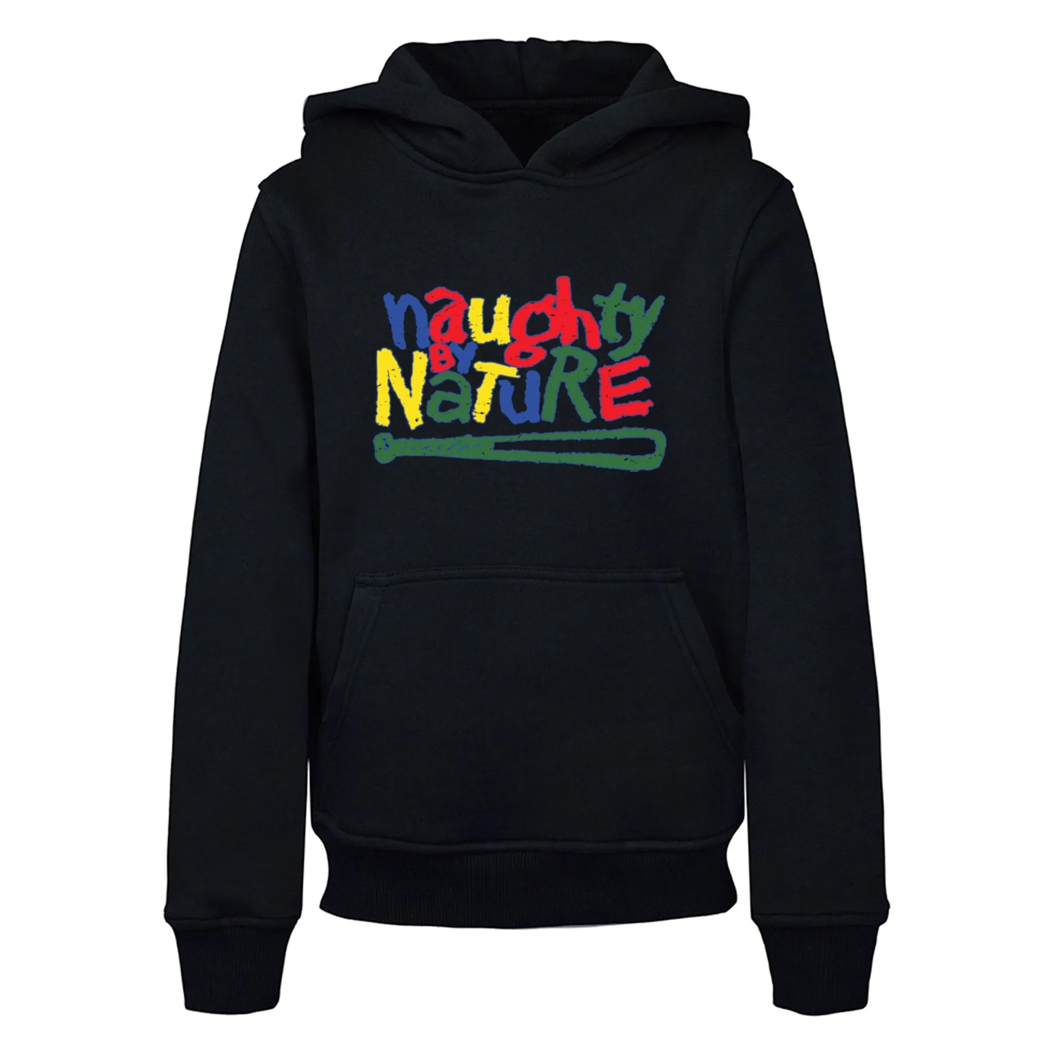 

Толстовка с капюшоном Merchcode «Merchcode Men's Kids Naughty By Nature - Logo Color Basic Hoody», черный