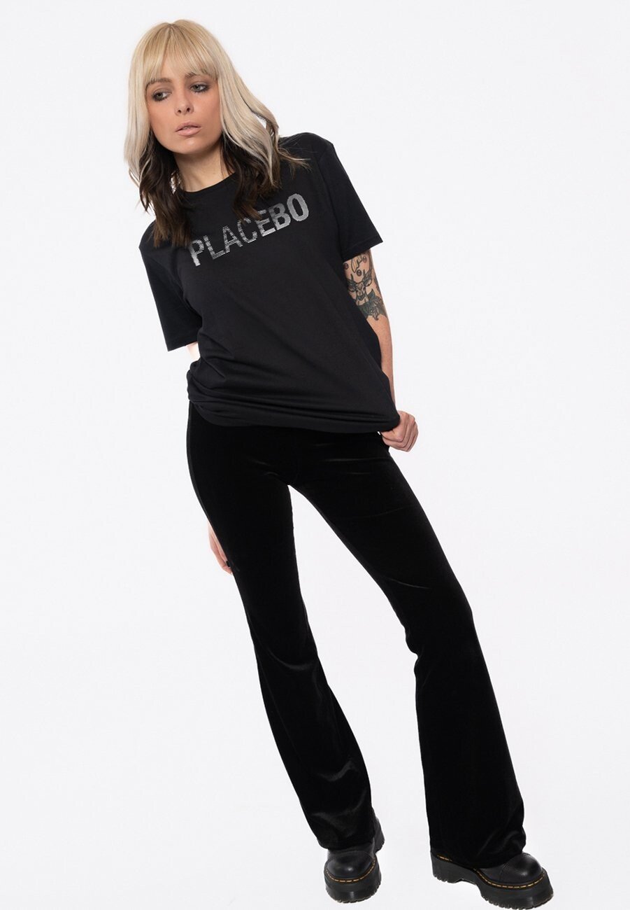 

Футболка с принтом PLACEBO GLITCH BAND LOGO Paradiso Clothing, черный