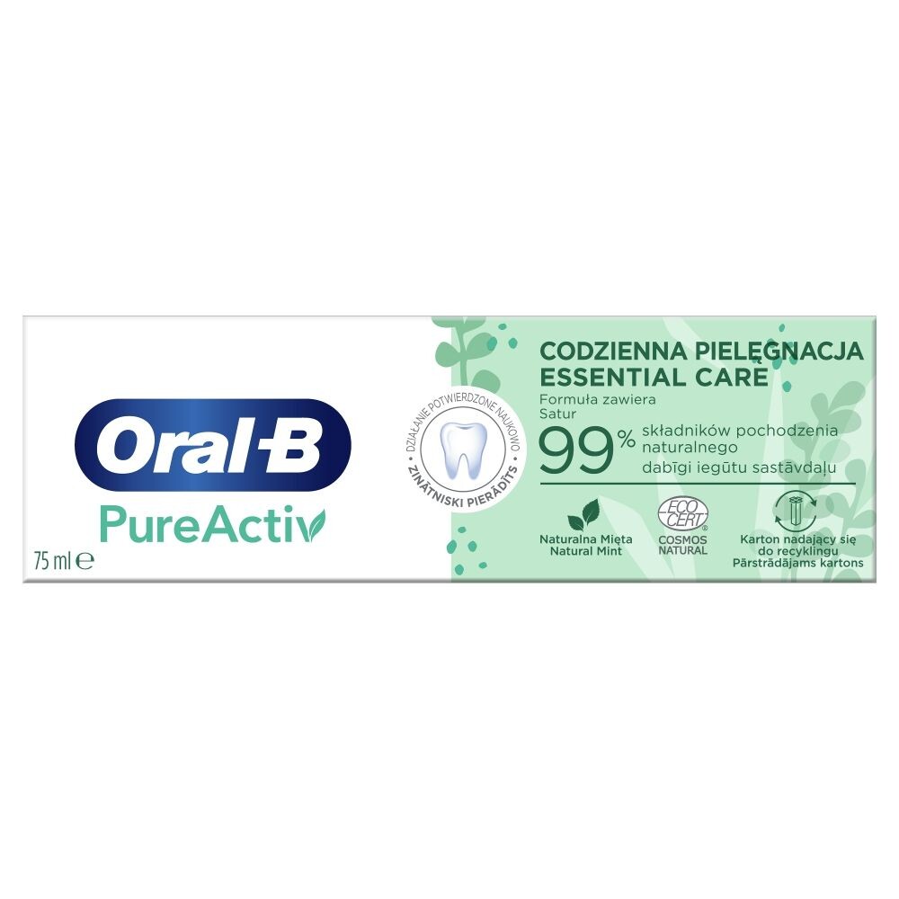 

Oral-B Pure Active Cool Mint Mix Зубная паста, 75 ml