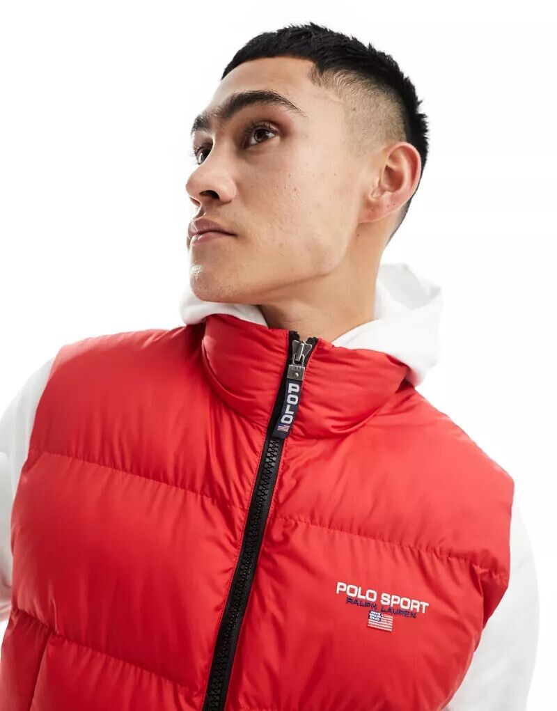 

Красный спортивный капсульный жилет Polo Ralph Lauren