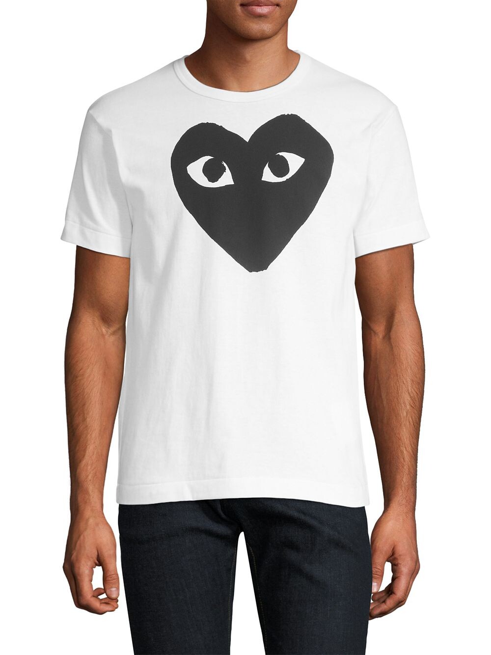 

Футболка с рисунком большого сердца Comme des Garçons PLAY, белый