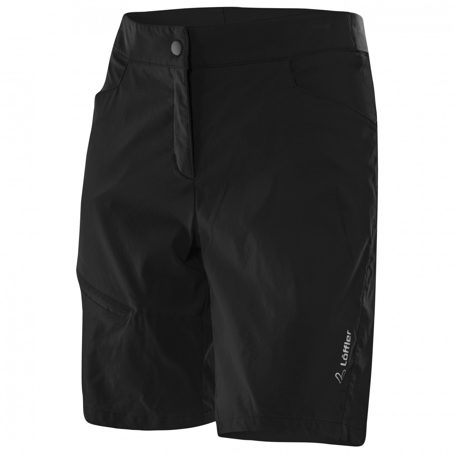 Велосипедные шорты Löffler Women's Bike Shorts Comfort Comfort Stretch Light, черный