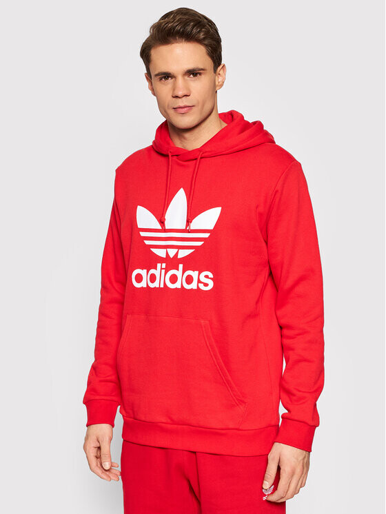 

Толстовка стандартного кроя Adidas, красный