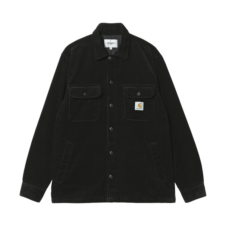 вельветовая куртка рубашка carhartt wip whitsome изумрудный Куртка Carhartt WIP Whitsome Shirt 'Black', черный