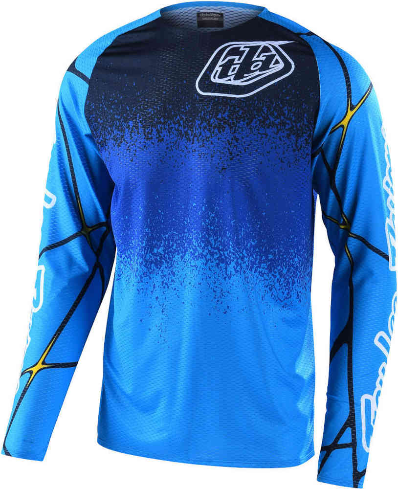 Джерси для мотокросса SE Pro Air Webstar Troy Lee Designs, темно-синий/светло-синий футболка troy lee designs skyline air channel велосипедная синяя