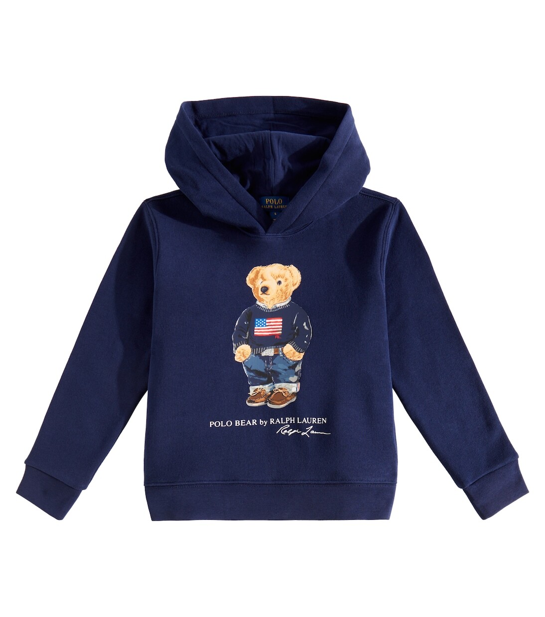 

Худи Polo Bear из смесового хлопка Polo Ralph Lauren, синий