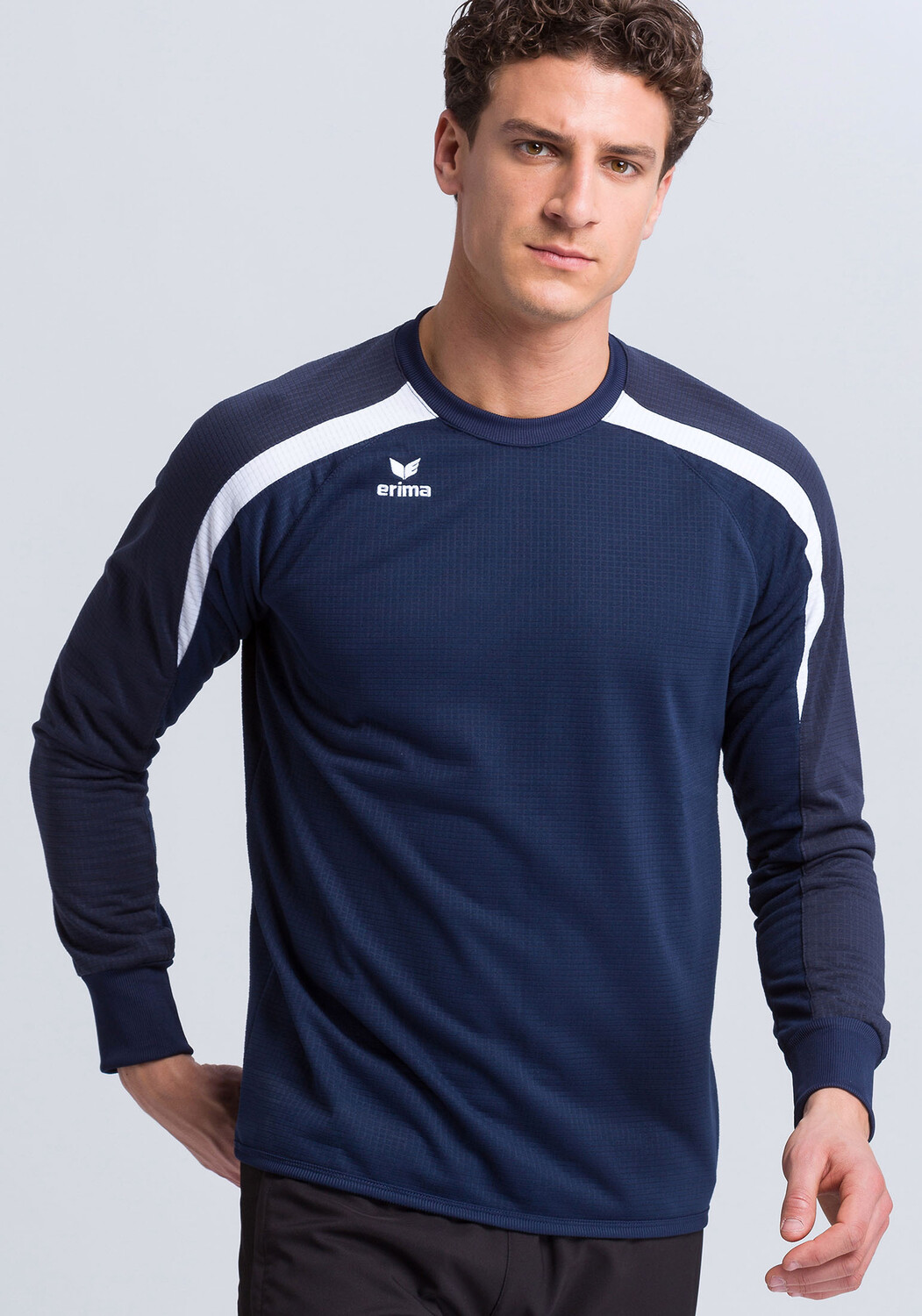 

Спортивная футболка erima Liga 2.0 Sweatshirt, цвет new navy/dark navy/weiss