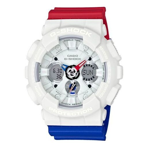 

Часы CASIO G-Shock Analog-Digital 'White Blue Red', белый