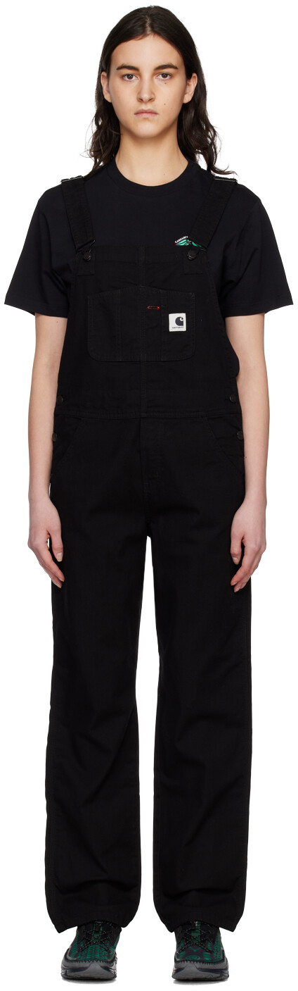 

Черный комбинезон с нагрудником Черный, полосатый Carhartt Work In Progress