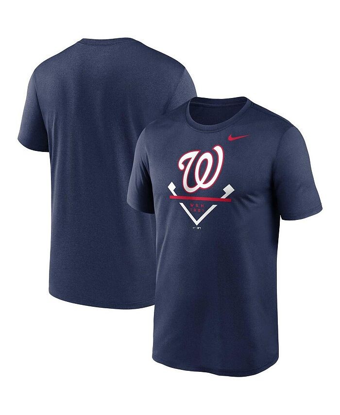 

Мужская темно-синяя футболка Washington Nationals Big and Tall Icon Legend Performance Nike, синий