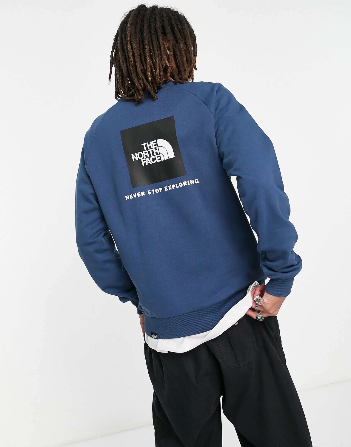 

Темно-синяя толстовка The North Face Raglan Redbox, Синий
