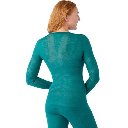 

Базовый слой Intraknit Thermal Merino Crew — женский Smartwool, цвет Emerald/White