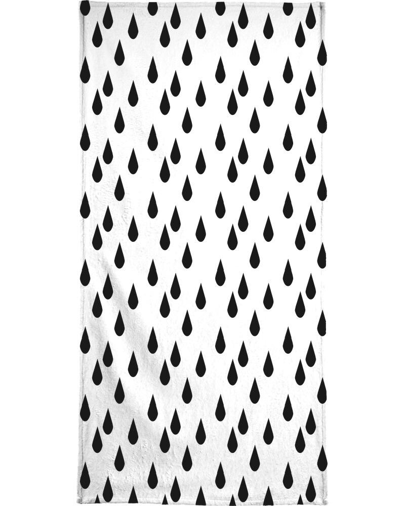 

Полотенце для ванной Juniqe Rain, цвет Schwarz & Weiß