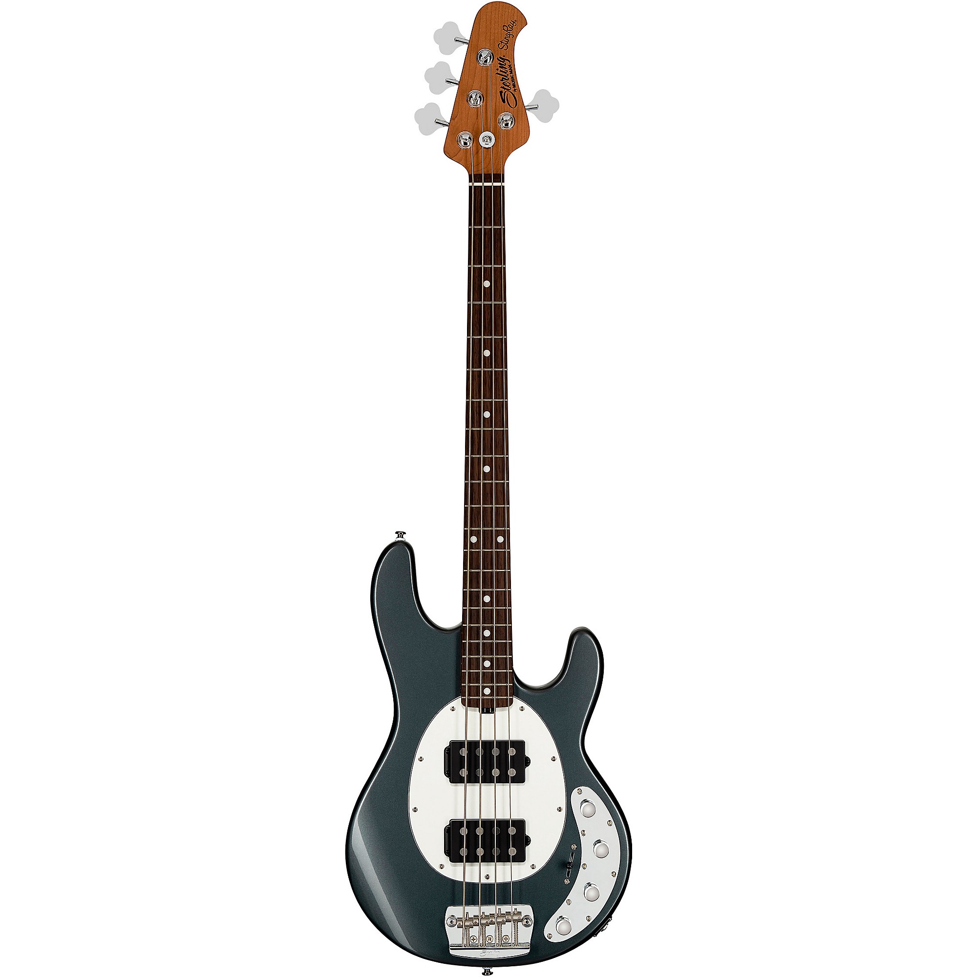 Sterling от Music Man StingRay RAY34 HH Bass Charcoal Frost