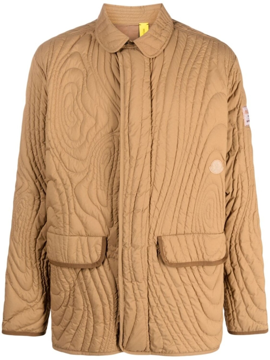 

Moncler пуховик x Salehe Bembury Harter-Heighway, коричневый