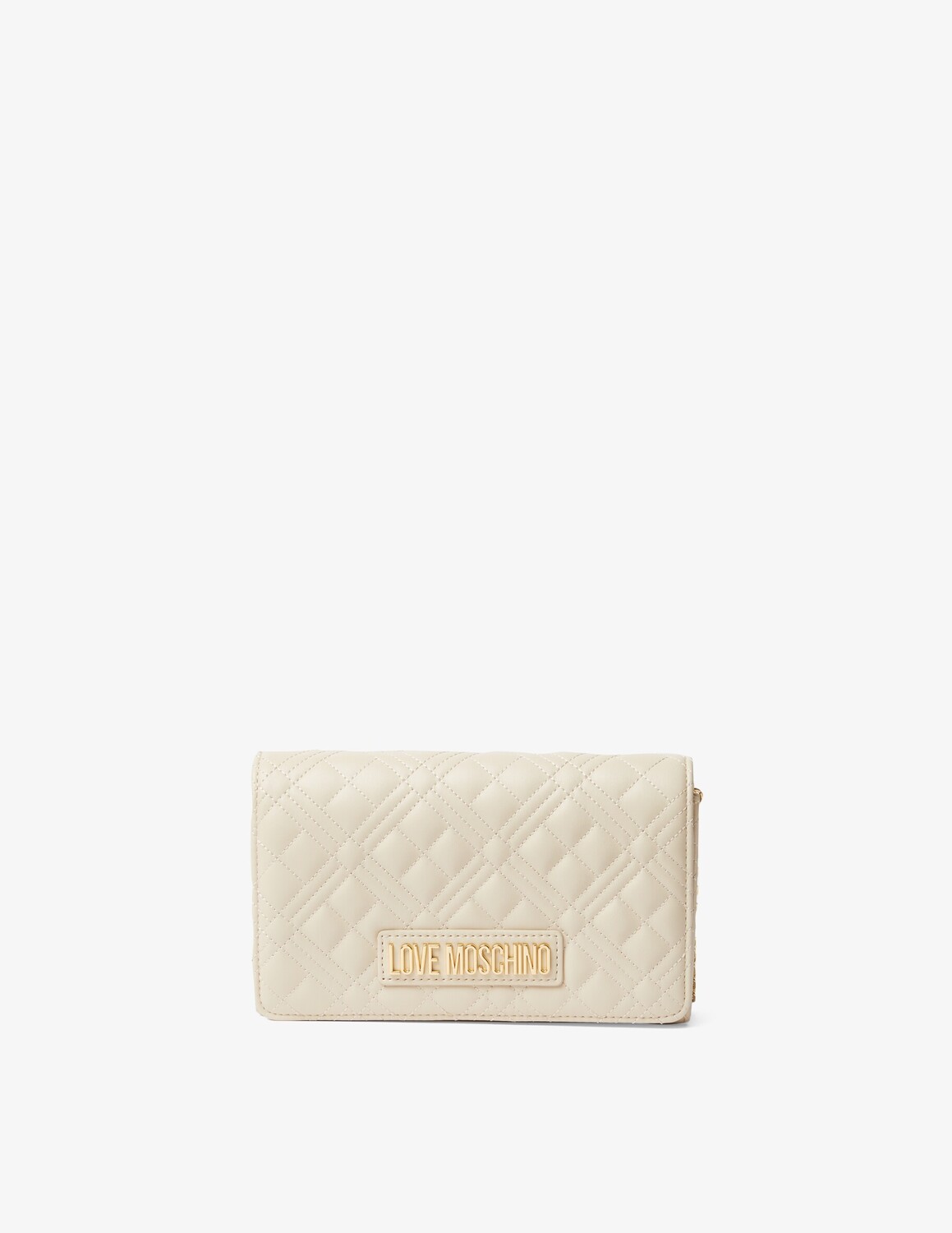 

Стеганая сумка Smart Daily Love Moschino, кремовый