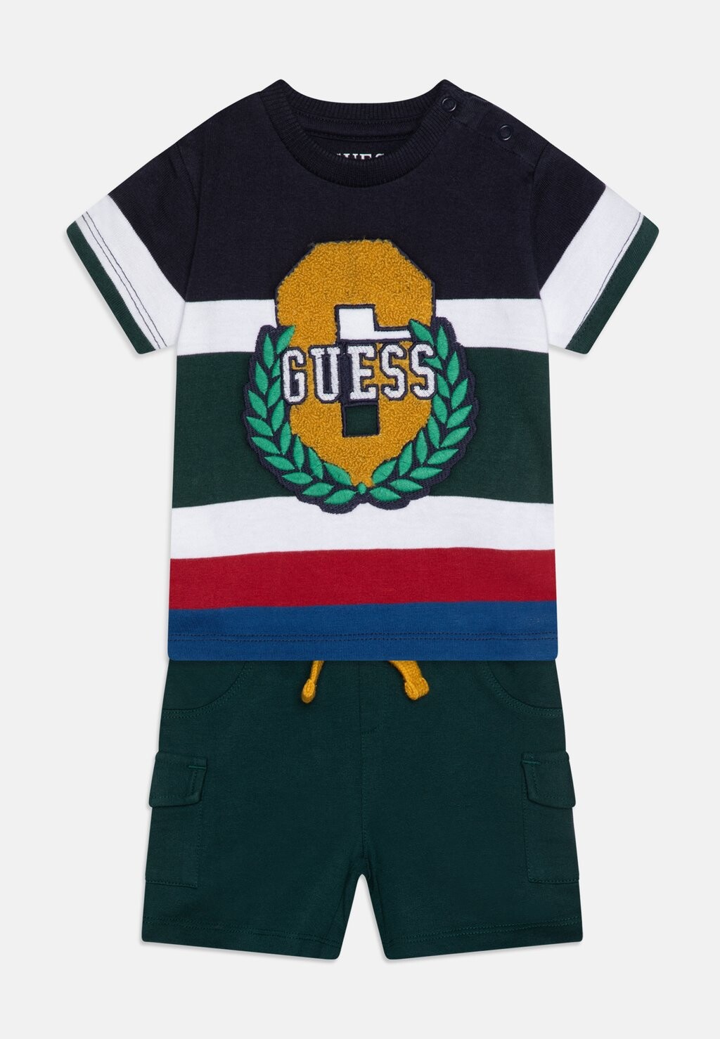 

Футболка с принтом INFANT SET Guess, цвет dark blue