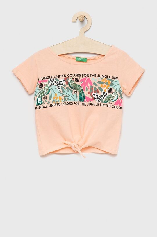 

Детская футболка United Colors of Benetton, розовый