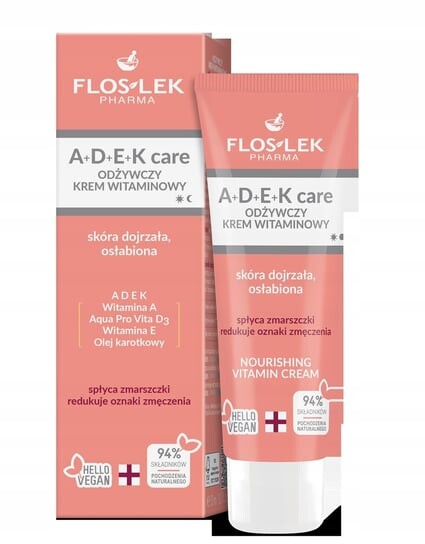 

Питательный витаминный крем Flos-Lek, A+D+E+K Care, Floslek