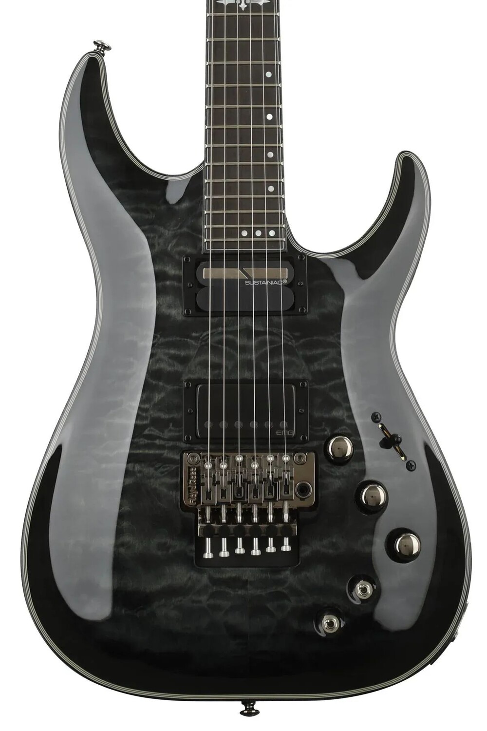

Электрогитара Schecter Hellraiser Hybrid C-1 FR-S - Trans Black Burst