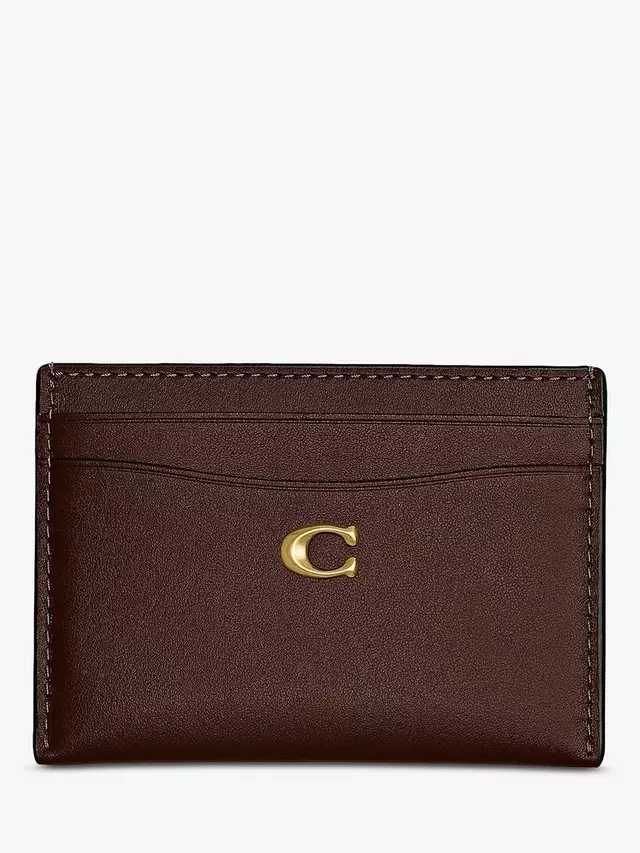 

Картхолдер Coach Leather, цвет maple
