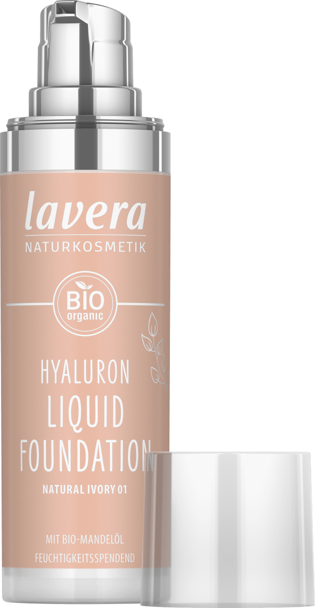 цена Тональный крем Hyaluron Liquid 01 Natural Ivory 30 мл lavera