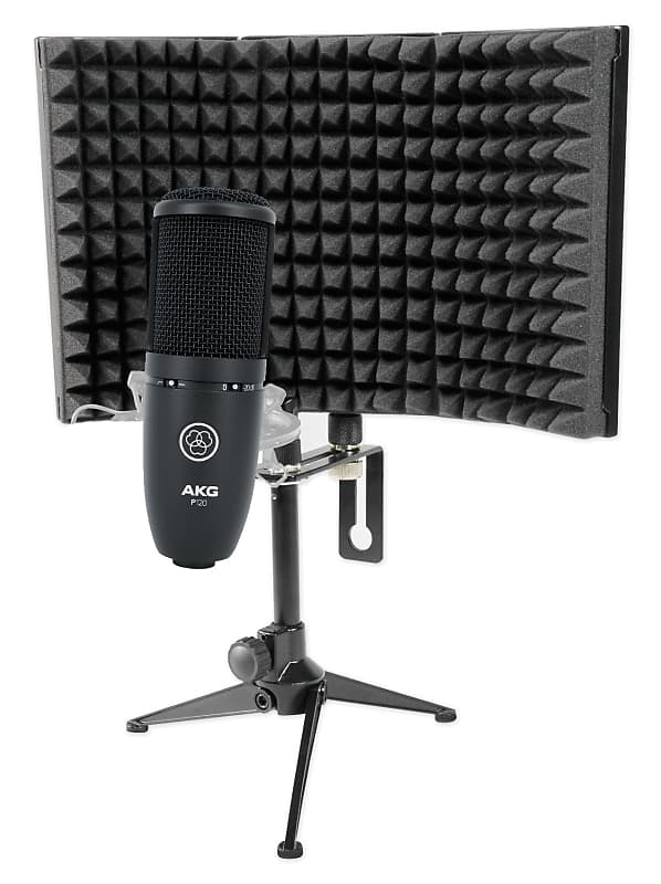 Студийный конденсаторный микрофон AKG P120+RockShield 1