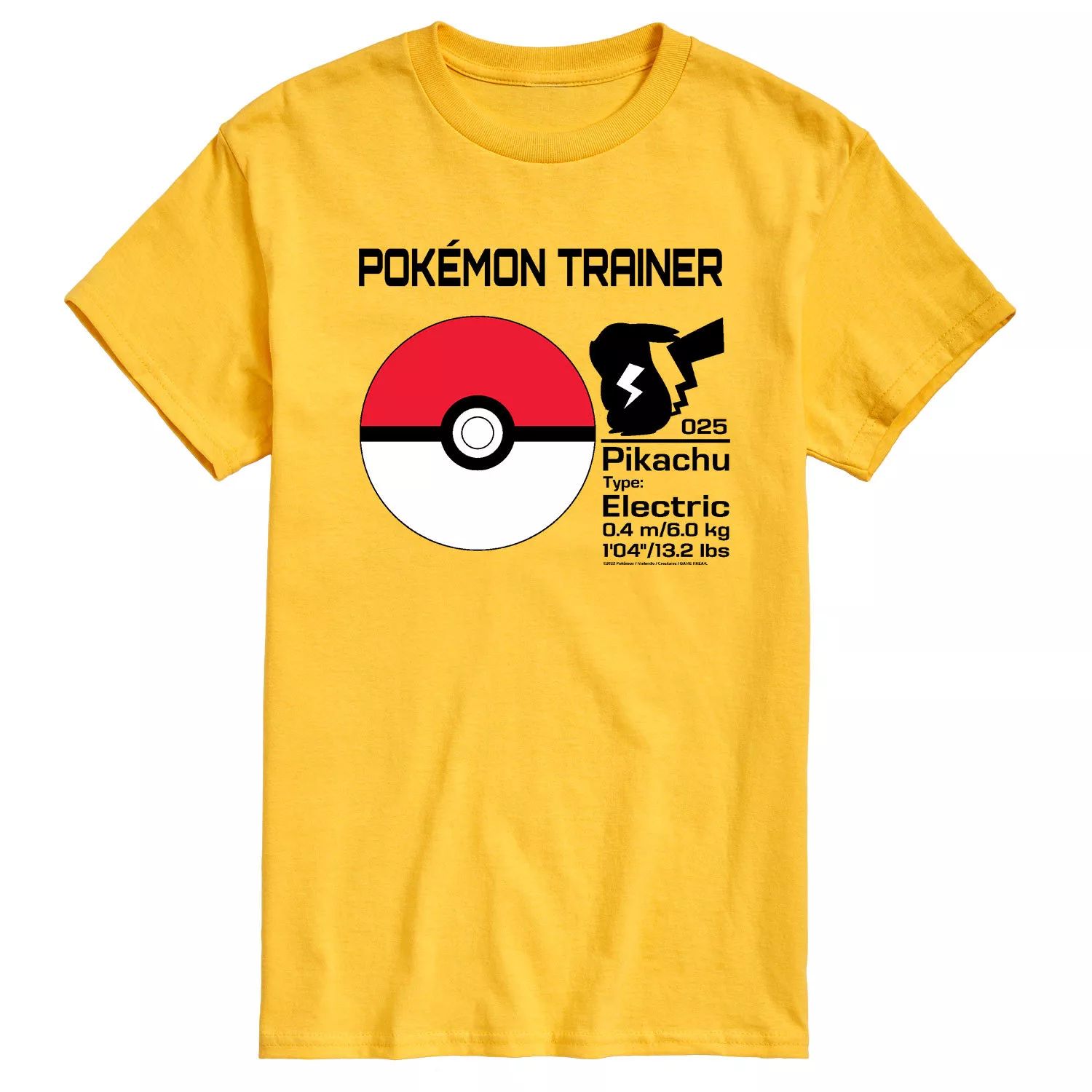 Мужская тренировочная футболка Pokemon Pokeball Licensed Character