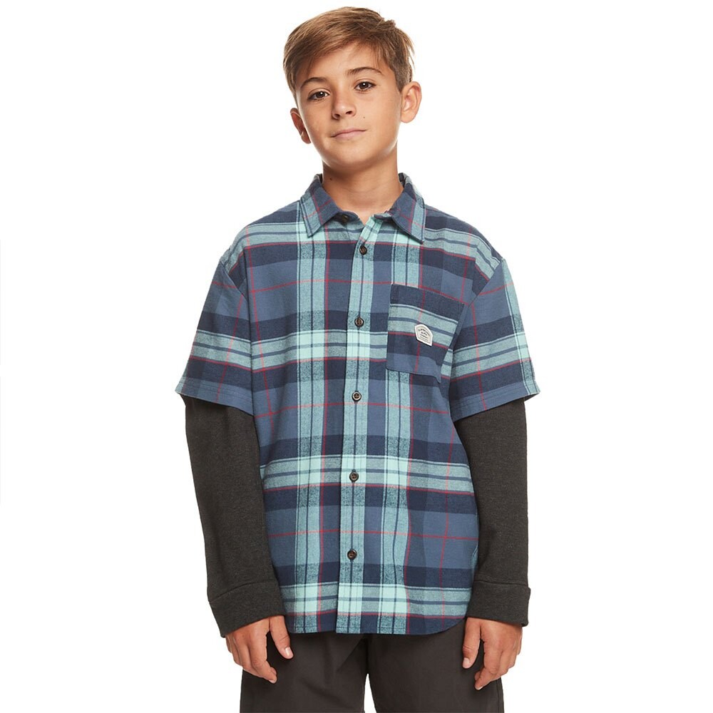 

Футболка с длинным рукавом Quiksilver Check This Up, синий
