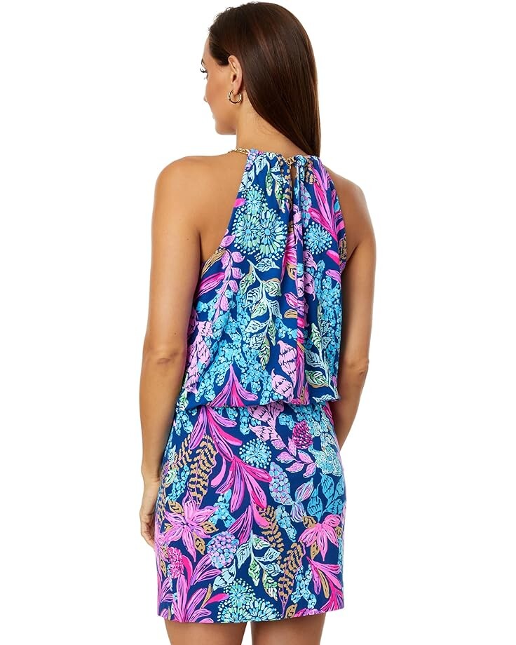 

Платье Lilly Pulitzer Sonique Halter Dress, цвет Aegean Navy Calypso Coast