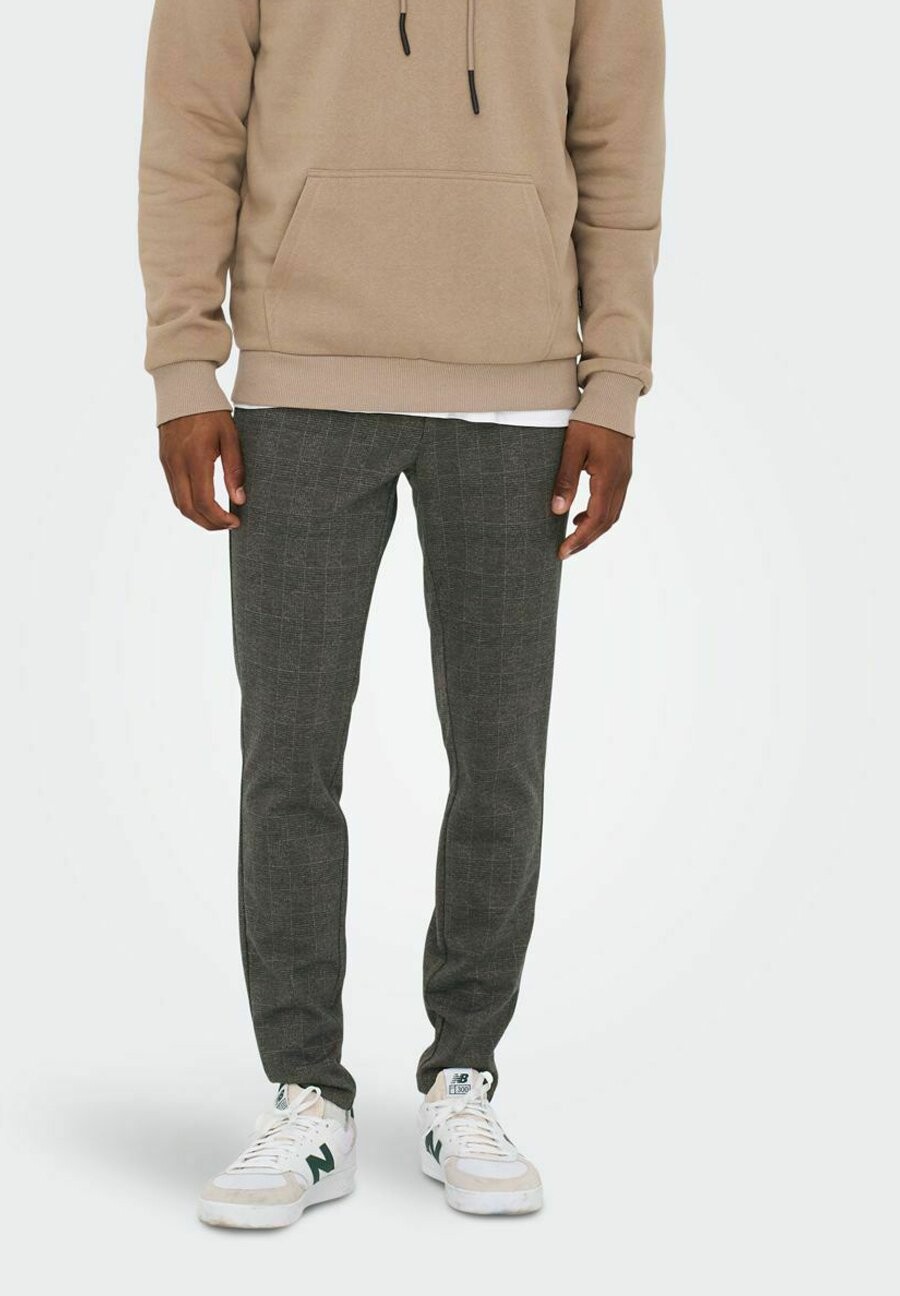 

Брюки ONSMARK CHECK PANTS Only & Sons, цвет slate black