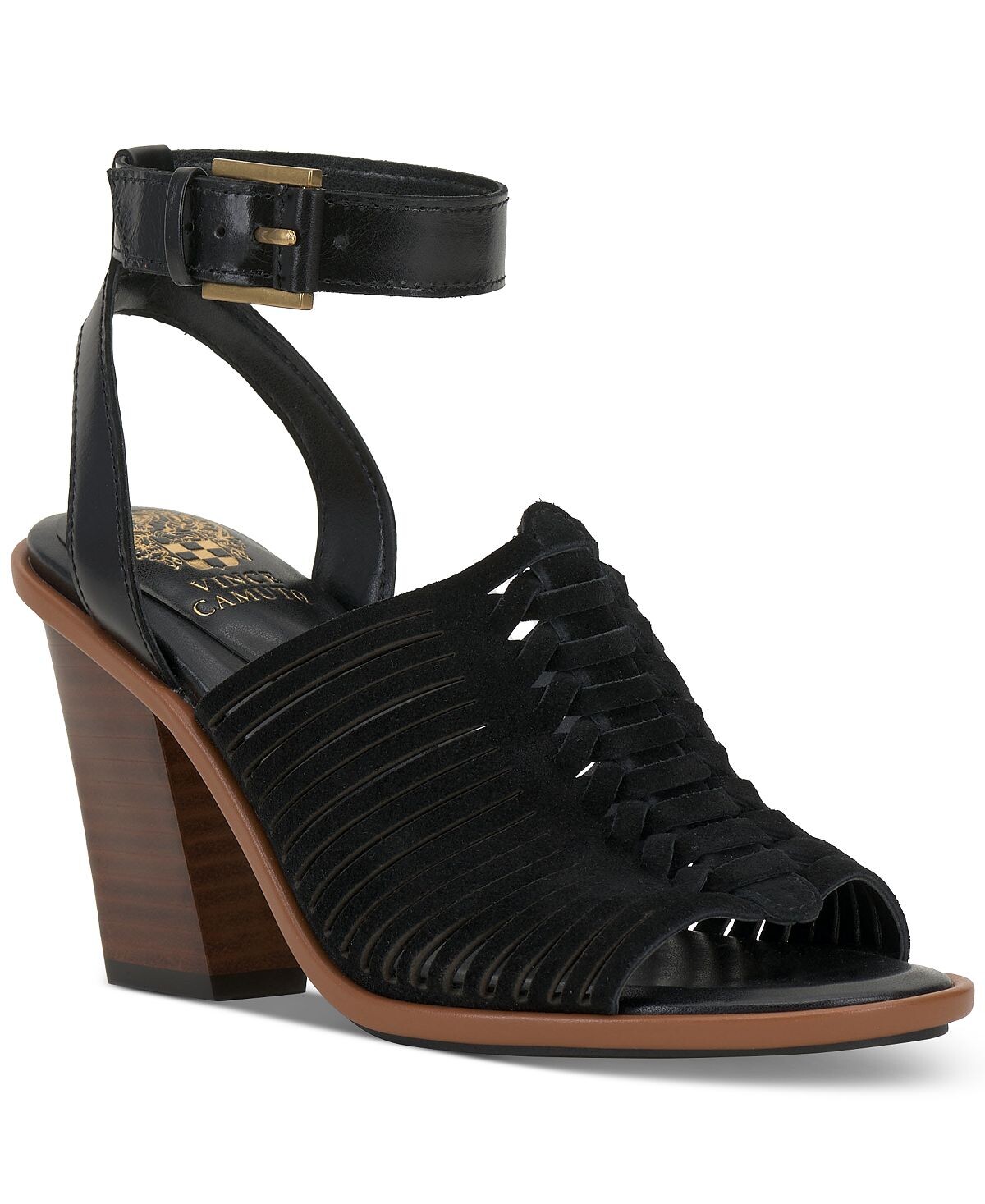 

Плетеные городские сандалии Frenela с ремешком на щиколотке Vince Camuto