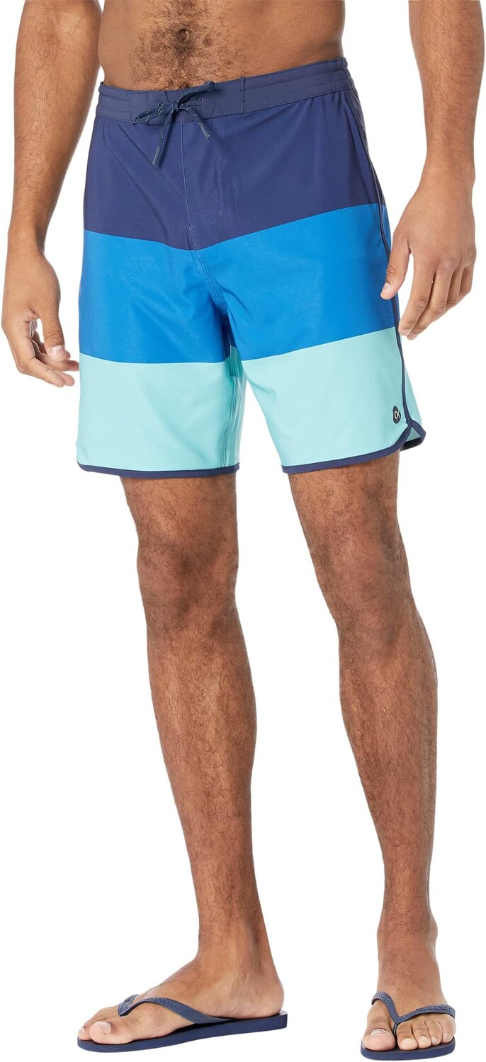

Плавки Outerknown Tasty Scallop Trunks, цвет Blue Triple Block