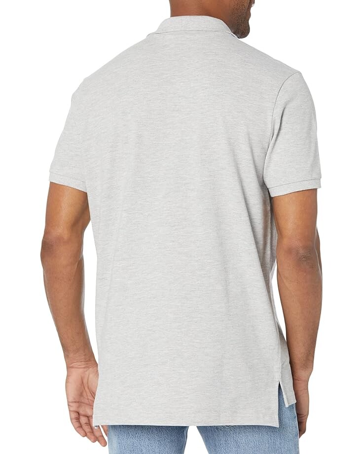 

Поло U.S. POLO ASSN. Slim Fit Pony Solid Pique Polo, цвет Heather Light Grey
