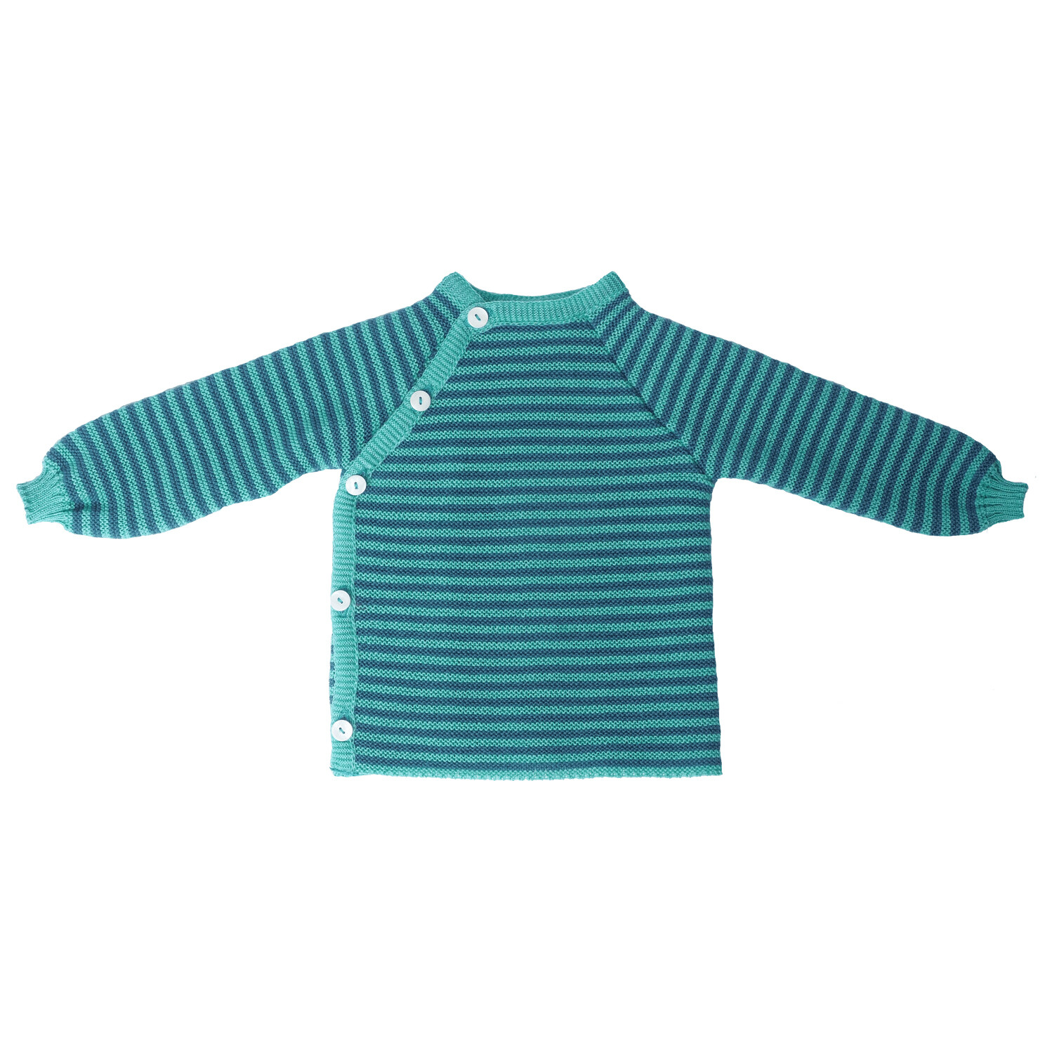

Свитер из мериноса Reiff Kid's Ringelschlüttli, цвет Karibik