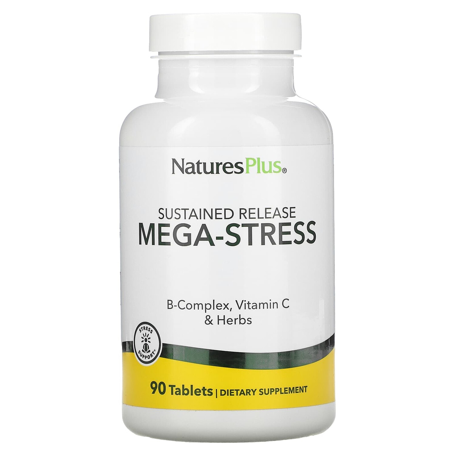 

Mega-Stress, длительное высвобождение, 90 таблеток, NaturesPlus