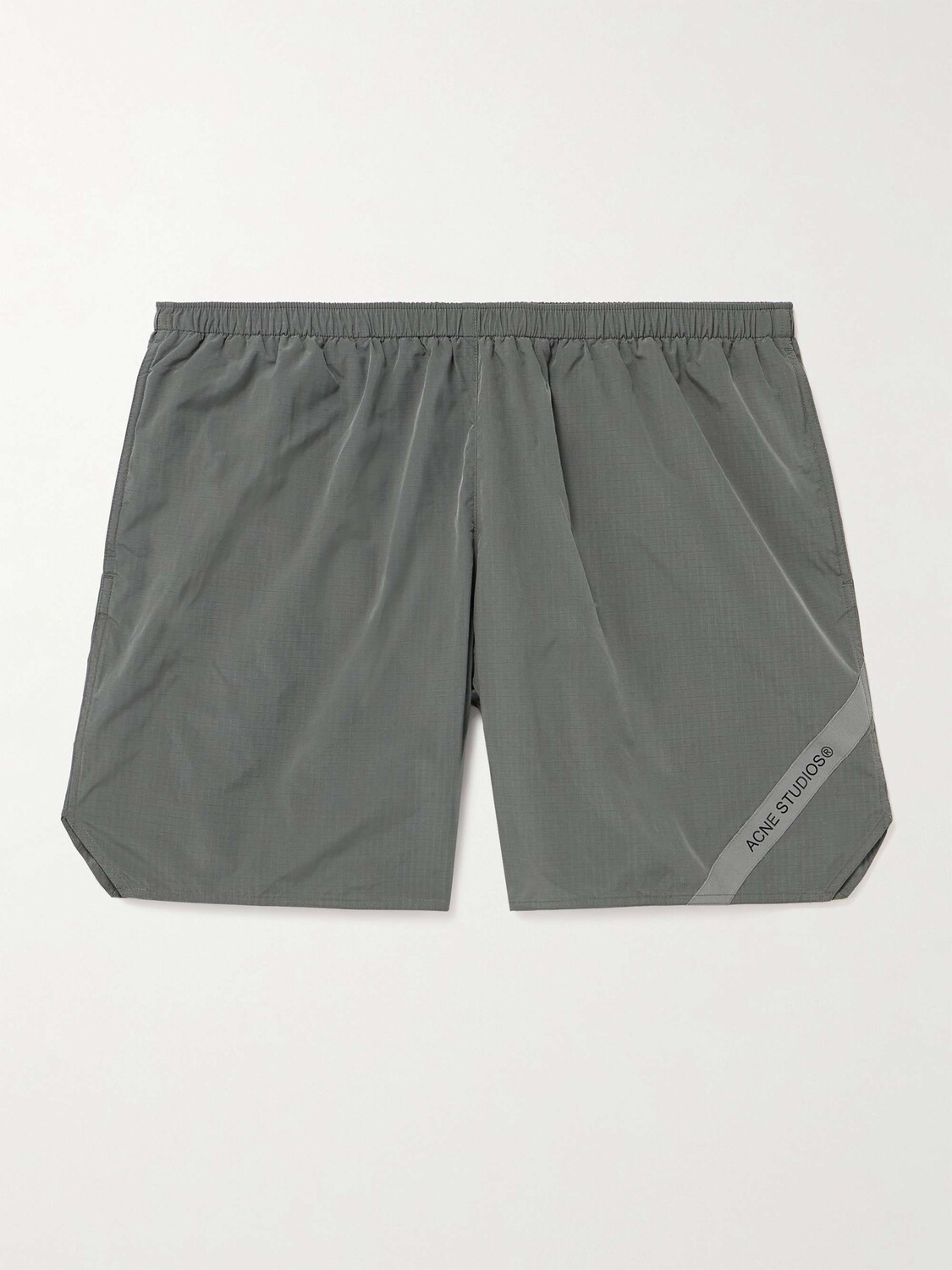 

Широкие плавки Walter из рипстопа с логотипом ACNE STUDIOS, серый
