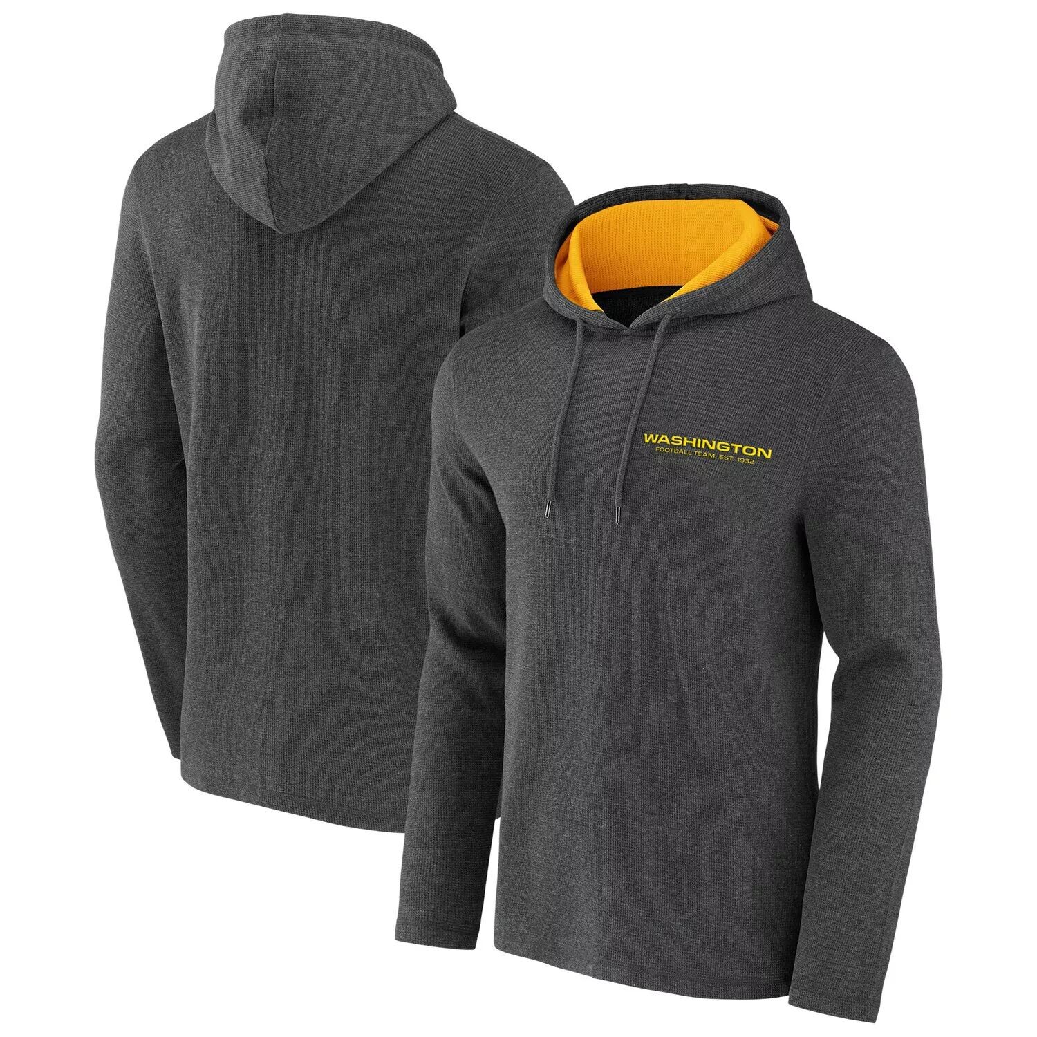 

Мужская коллекция NFL x Darius Rucker от Fanatics Heathered Charcoal Washington Football Team вафельный вязаный пуловер с капюшоном