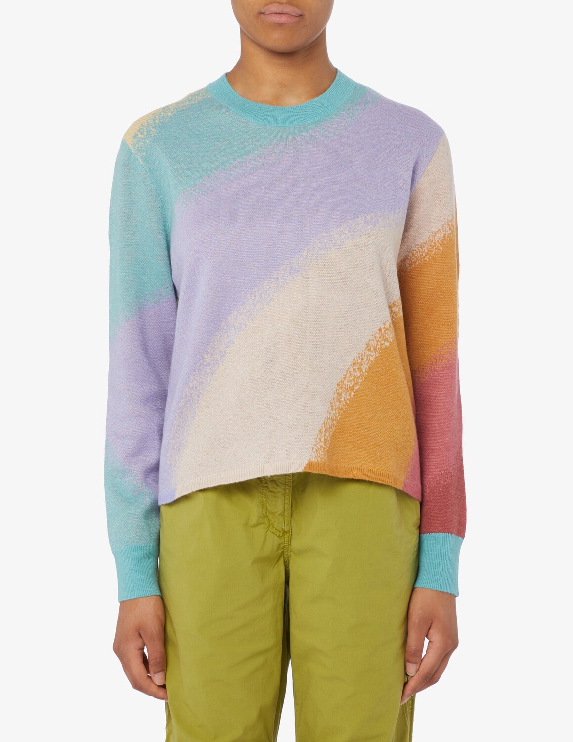 

Свитер из смесовой шерсти Paul Smith, сиреневый
