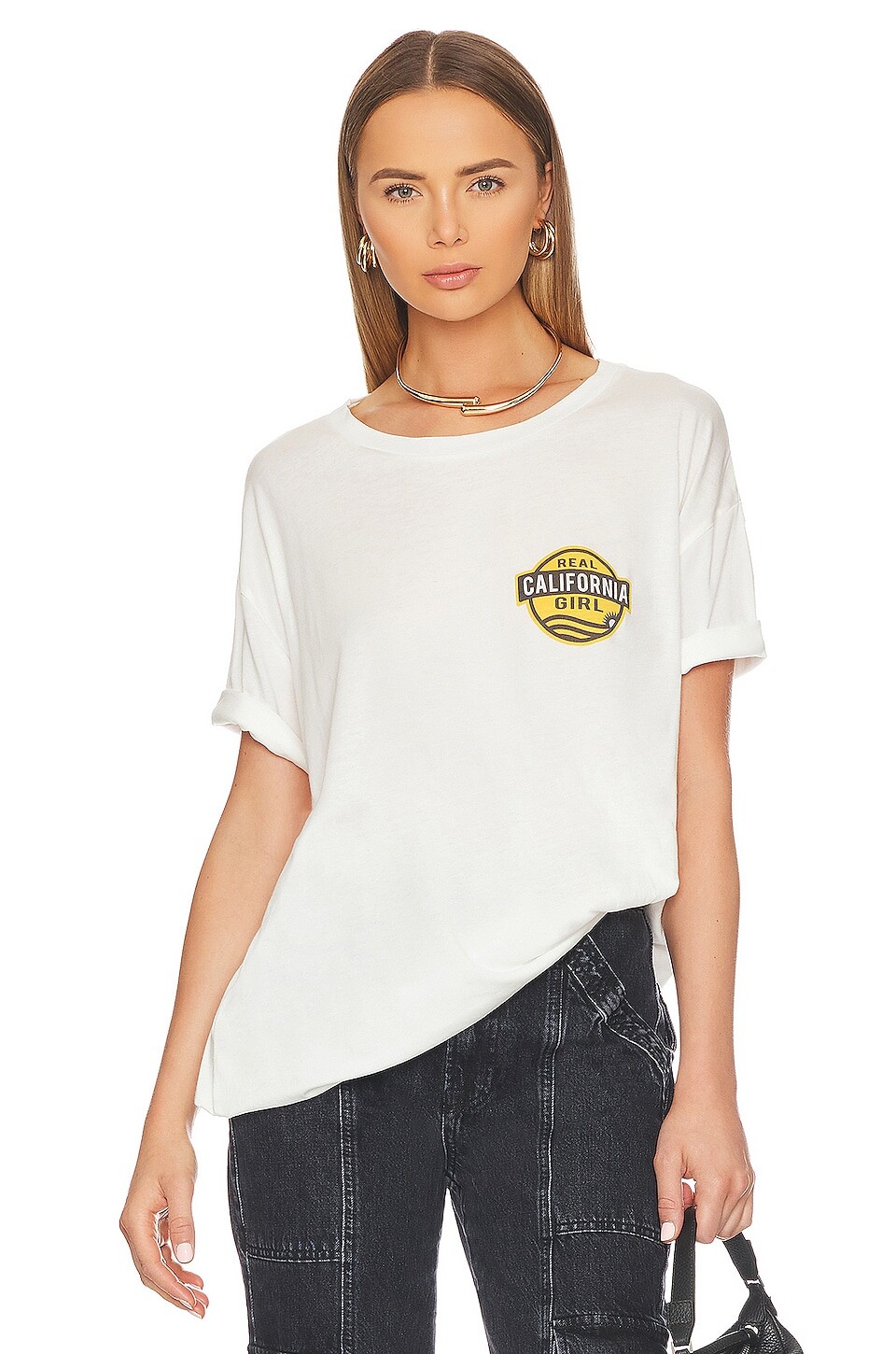 

Футболка The Laundry Room Real California Girl Oversized, белый