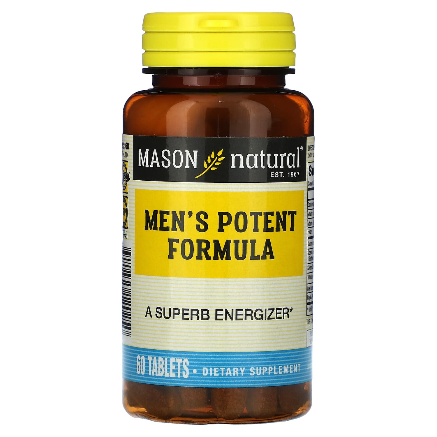 

Men's Potent Formula, 60 таблеток, Mason Natural