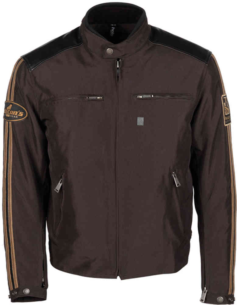 Мотоциклетная текстильная куртка Ace Helstons, темно коричневый мотоциклетная текстильная куртка trooper helstons черный
