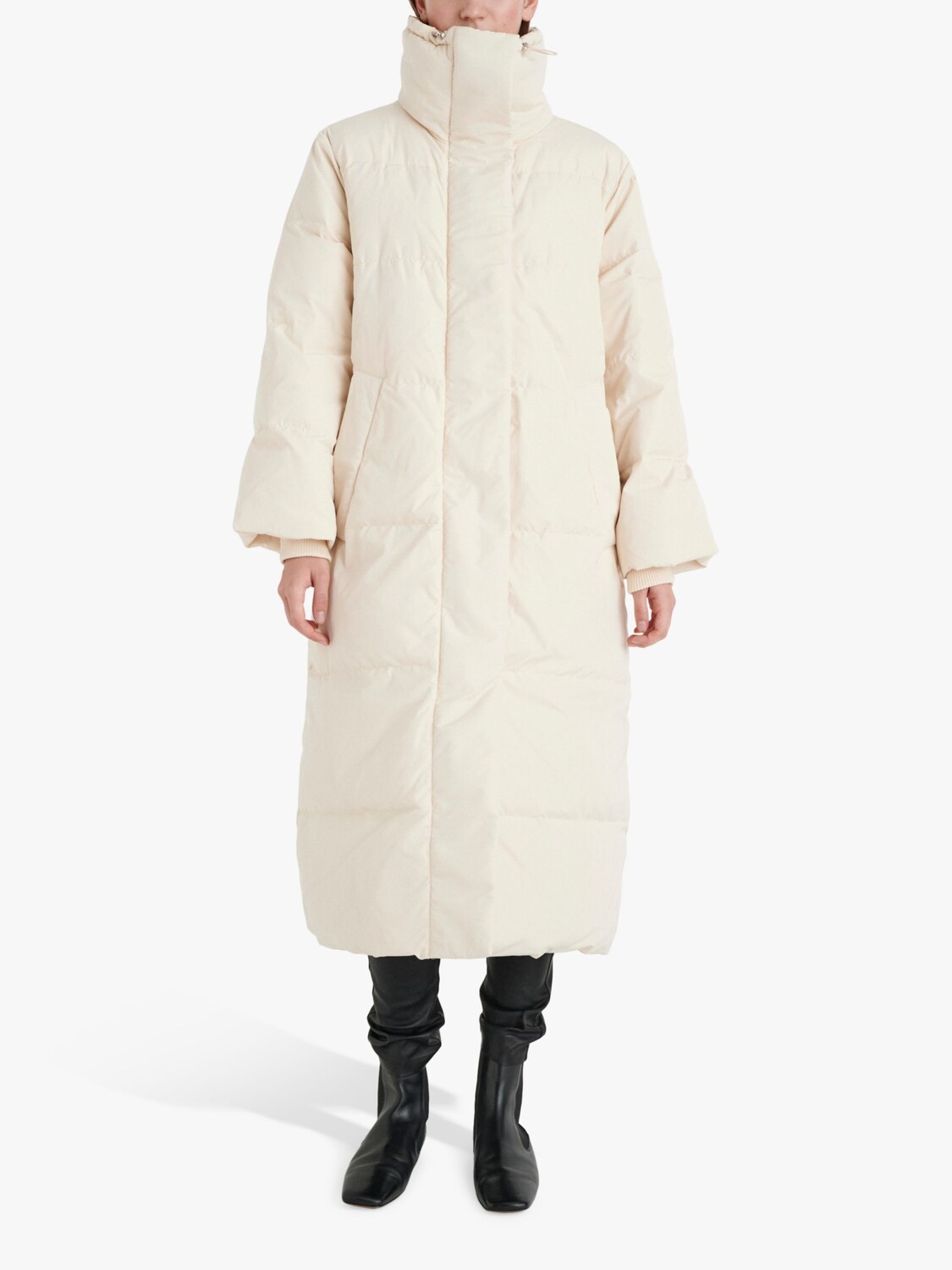 

Длинное пуховое пальто InWear Maike, цвет яичная скорлупа